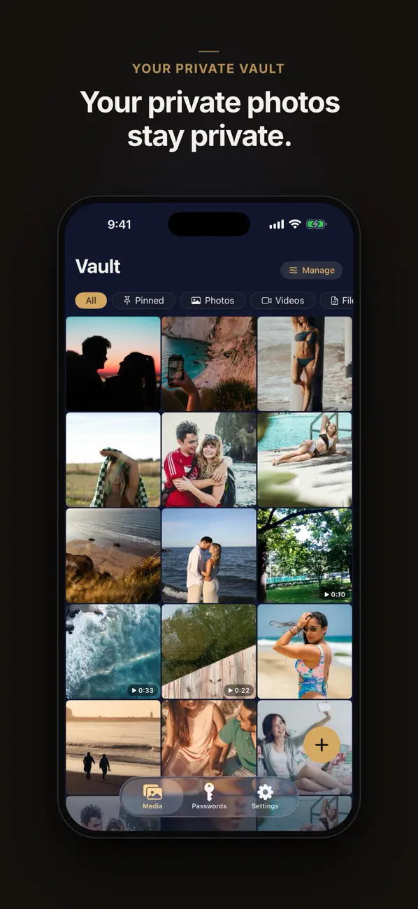 Encrypted photo vault